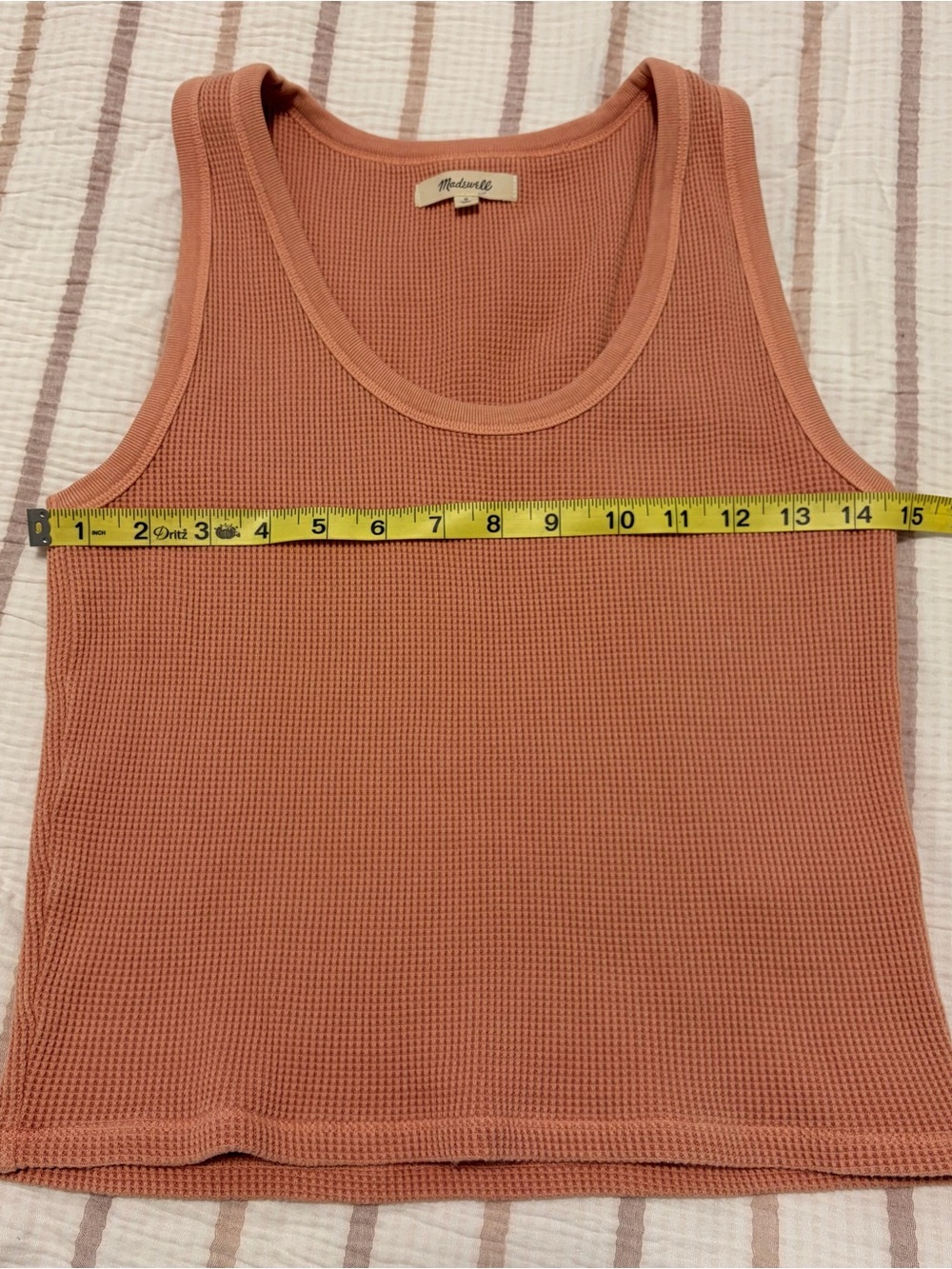 Madewell Women's Waffle Tank Top - Terracotta Rust